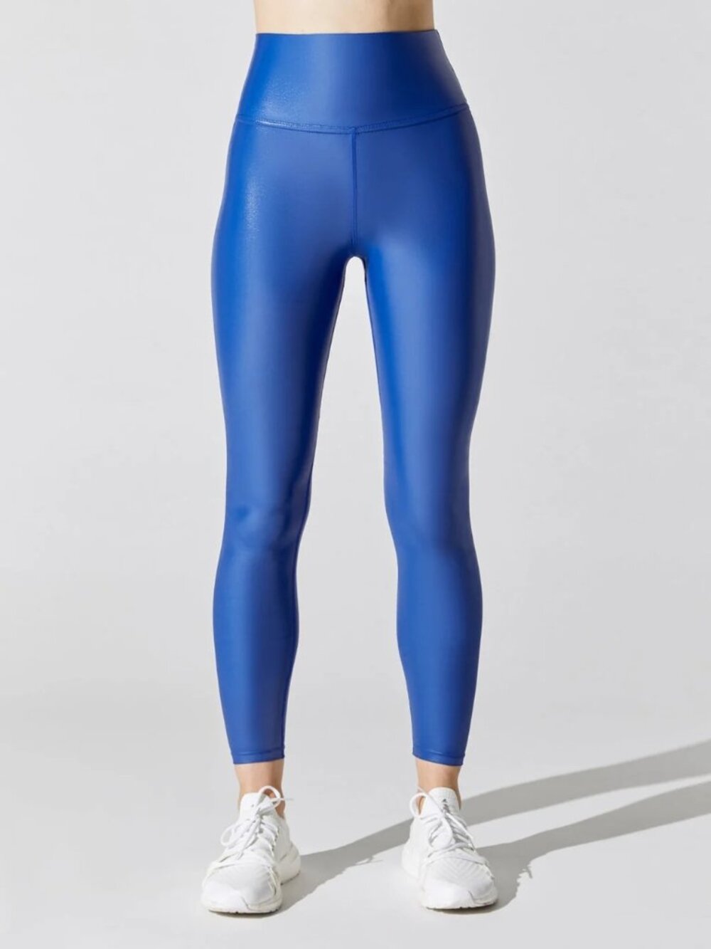 CARBON38 Sexy High Rise Leggings Takara Shine Shiny Stretch Pant Lazuli Blue M